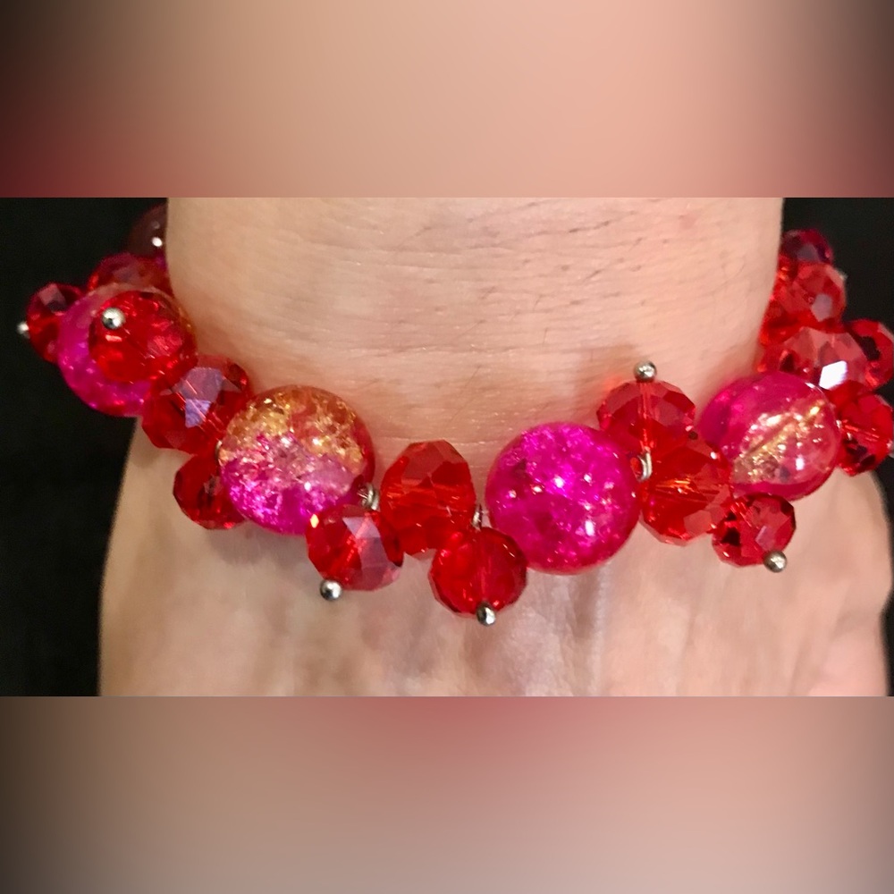 Red Beaded Bracelet